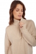 Cashmere ladies chunky sweater alizette natural beige m
