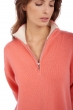 Cashmere ladies chunky sweater alizette peach xs