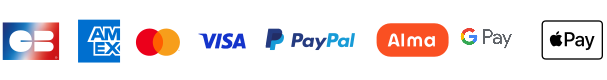 Carte bancaire, visa, mastercard, paypal, american express