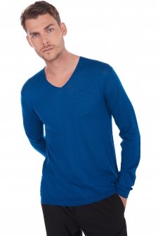 Men's V neck cashmere sweater - 100 cashmere |Mahogany