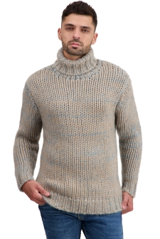 Men's Sports and Leisure Soft Knitted Thick Cashmere Sweater Men's Round  Neck Winter Loose Casual Bottoming Sweater Pure Cashmere Sweater Men  Middle-Aged Casual Soft Touch (Color : C, Size : M) 