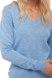 Cashmere ladies basic sweaters at low prices tessa first powder blue l