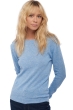 Cashmere ladies basic sweaters at low prices thalia first powder blue 2xl