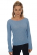 Cashmere ladies caleen azur blue chine xl