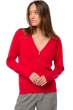 Cashmere ladies cardigans taline first deep red m