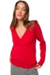 Cashmere ladies cardigans taline first deep red xl