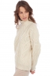 Cashmere ladies chunky sweater albury natural ecru xs