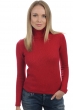 Cashmere ladies chunky sweater carla blood red xs