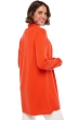 Cashmere ladies chunky sweater fauve bloody orange xl