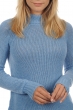 Cashmere ladies chunky sweater louisa azur blue chine l