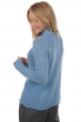 Cashmere ladies chunky sweater louisa azur blue chine xl