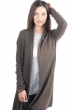 Cashmere ladies chunky sweater perla marron chine s