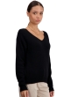 Cashmere ladies chunky sweater thailand black 4xl