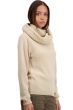Cashmere ladies chunky sweater tisha natural beige s