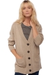 Cashmere ladies chunky sweater vadena natural beige 4xl