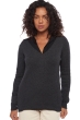 Cashmere ladies chunky sweater vanessa charcoal marl xl