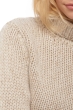 Cashmere ladies chunky sweater vicenza natural ecru natural stone m