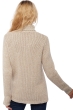 Cashmere ladies chunky sweater vicenza natural ecru natural stone xs