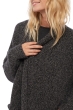 Cashmere ladies chunky sweater vienne dove chine black l