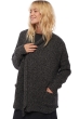 Cashmere ladies chunky sweater vienne dove chine black m