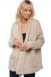 Cashmere ladies chunky sweater vienne natural ecru natural stone m