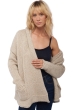 Cashmere ladies chunky sweater vienne natural ecru natural stone m