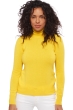 Cashmere ladies roll neck lili cyber yellow 