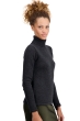 Cashmere ladies roll neck taipei first matt charcoal xl