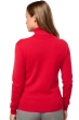 Cashmere ladies roll neck tale first deep red m