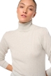 Cashmere ladies roll neck tale first fluo white xl