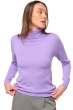 Cashmere ladies roll neck tale first violine purple 2xl