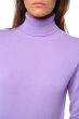 Cashmere ladies roll neck tale first violine purple 2xl