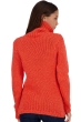 Cashmere ladies roll neck vicenza peach bloody orange xs