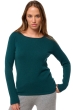 Cashmere ladies round necks tennessy first vert emeraude xs