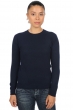 Cashmere ladies round necks thalia first dress blue m