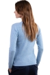 Cashmere ladies v necks emma azur blue chine 