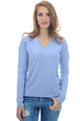 Cashmere ladies v necks emma kentucky blue 