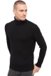 Cashmere men chunky sweater achille black 4xl