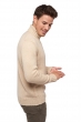 Cashmere men chunky sweater achille natural beige xl