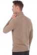 Cashmere men chunky sweater achille natural brown 2xl