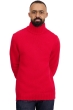 Cashmere men chunky sweater achille rouge xs