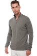 Cashmere men chunky sweater cilio black grey marl 2xl