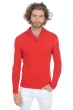 Cashmere men chunky sweater donovan premium tango red 3xl