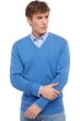 Cashmere men chunky sweater hippolyte 4f blue chine xl