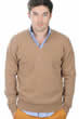 Cashmere men chunky sweater hippolyte 4f camel chine s