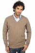 Cashmere men chunky sweater hippolyte 4f natural brown l