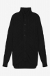 Cashmere men chunky sweater loris black xl