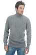 Cashmere men chunky sweater lucas grey marl 3xl