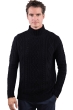 Cashmere men chunky sweater platon black 2xl