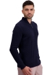 Cashmere men chunky sweater taurus dress blue l